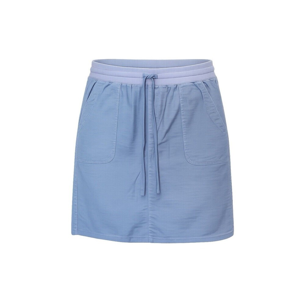 Caffe Marakesh Blue Pull On Skirt Women’s Size 8 Casual Drawstring Pockets
